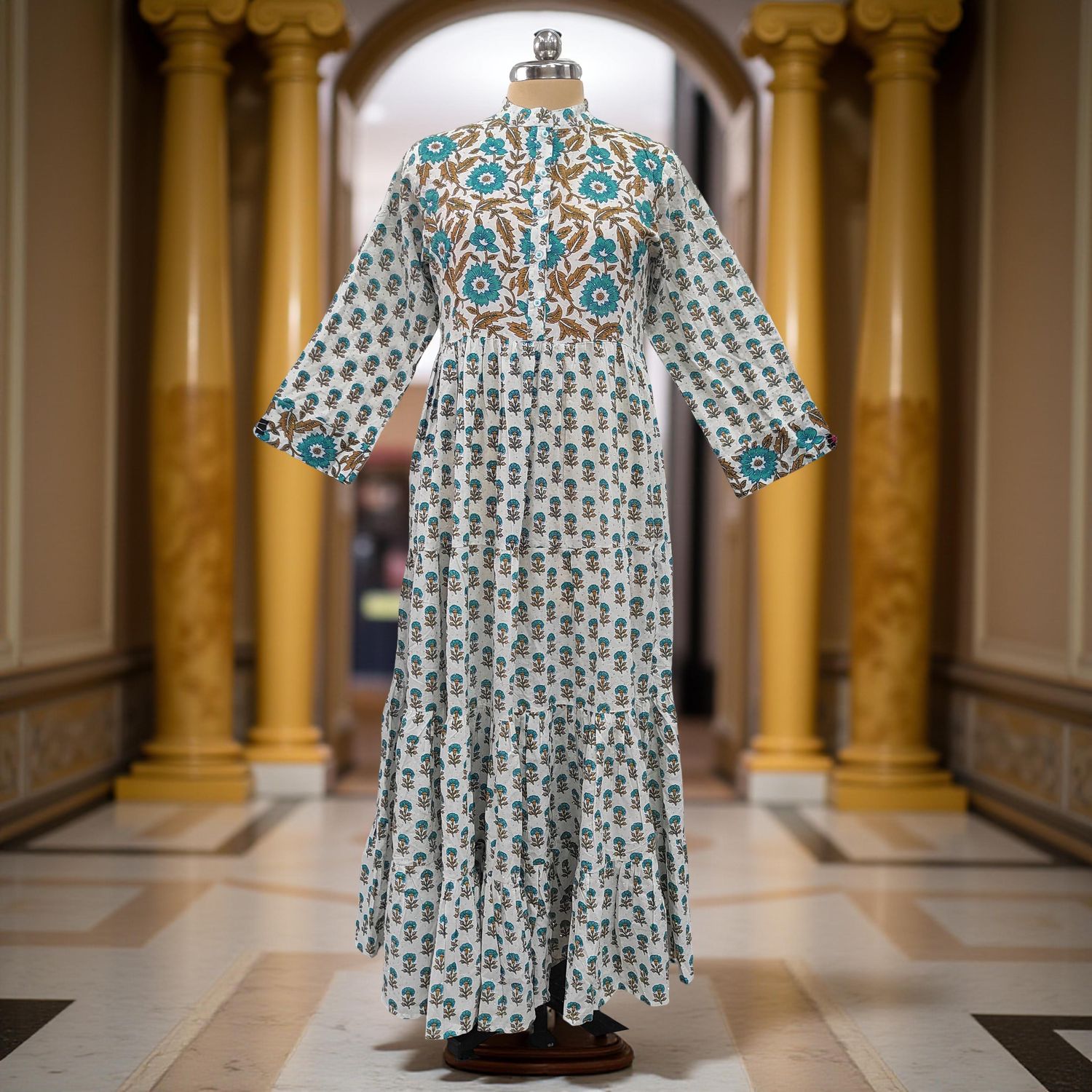 Cotton Jalabiya Dress Safia Crystal 04