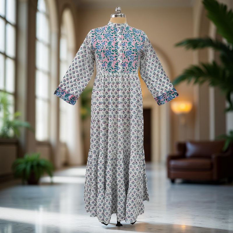 Cotton Jalabiya Dress Safia Crystal 03
