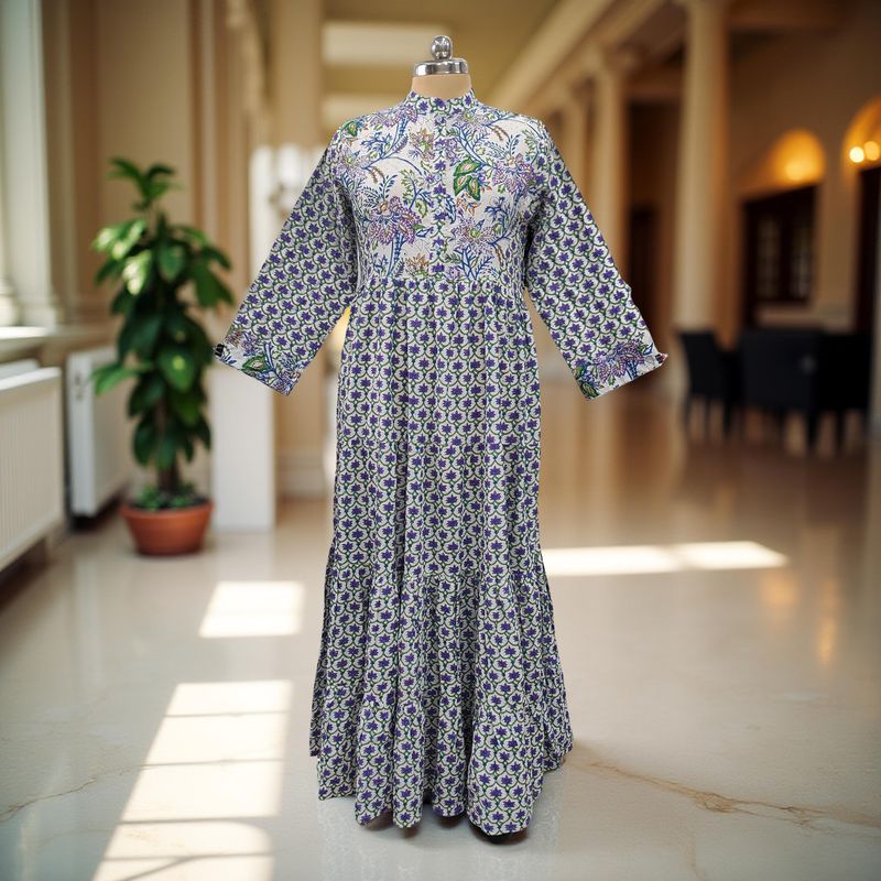 Cotton Jalabiya Dress Safia Crystal 06