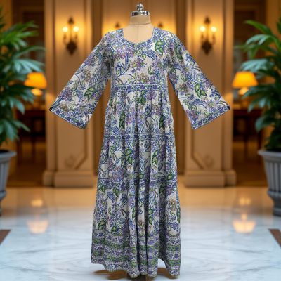 Cotton Jalabiya Dress Huda Crystal 08
