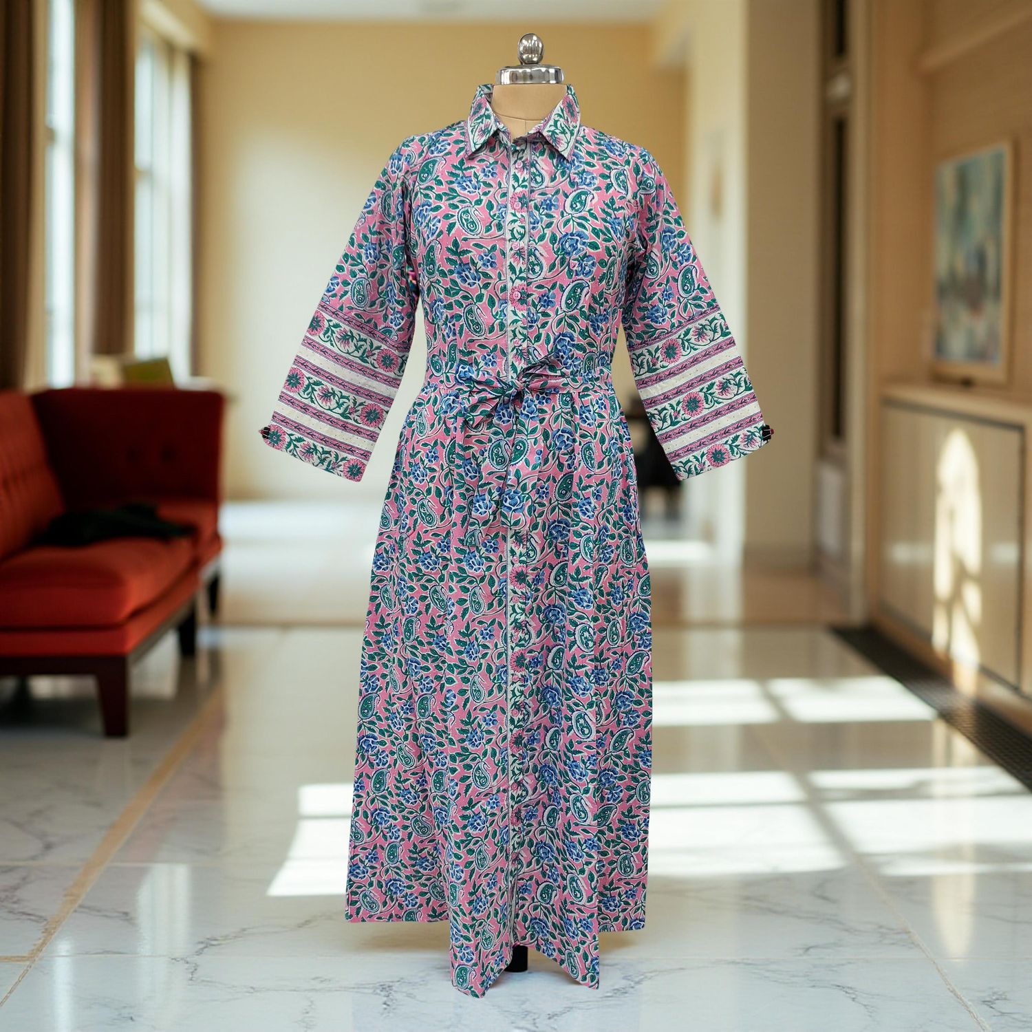 Cotton Jalabiya Dress Tansy Crystal 08