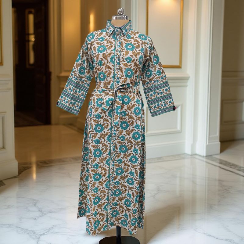 Cotton Jalabiya Dress Tansy Crystal 10