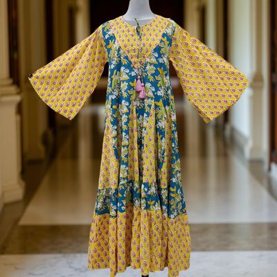 L-XL  Jamina Cotton Dress 57&quot; Long Jalabiya