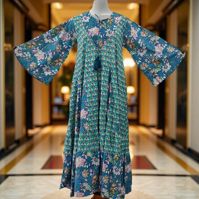 L-XL  Jamina Cotton Dress 57&quot; Long Jalabiya