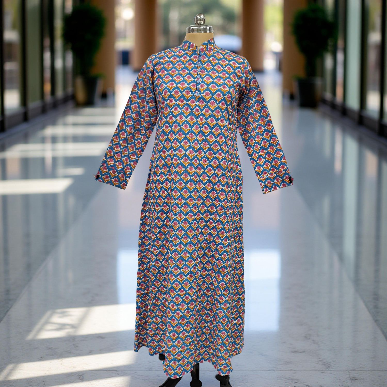 Cotton Jalabiya Dress Sofi Crystal 01