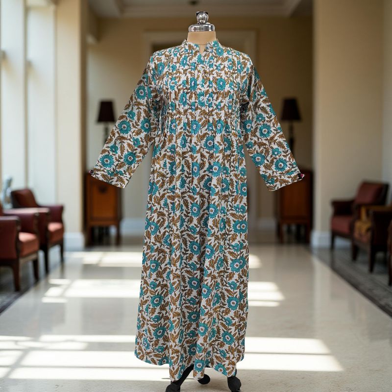Cotton Jalabiya Dress Afra Crystal 01