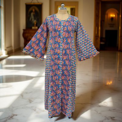 Cotton Jalabiya Dress Nura Crystal 01