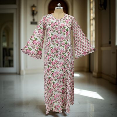 Cotton Jalabiya Dress Nura Crystal 07