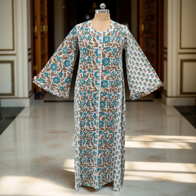 Cotton Jalabiya Dress Nura Crystal 08