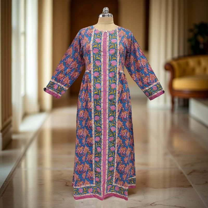 Cotton Jalabiya Dress Bhopali Crystal 08