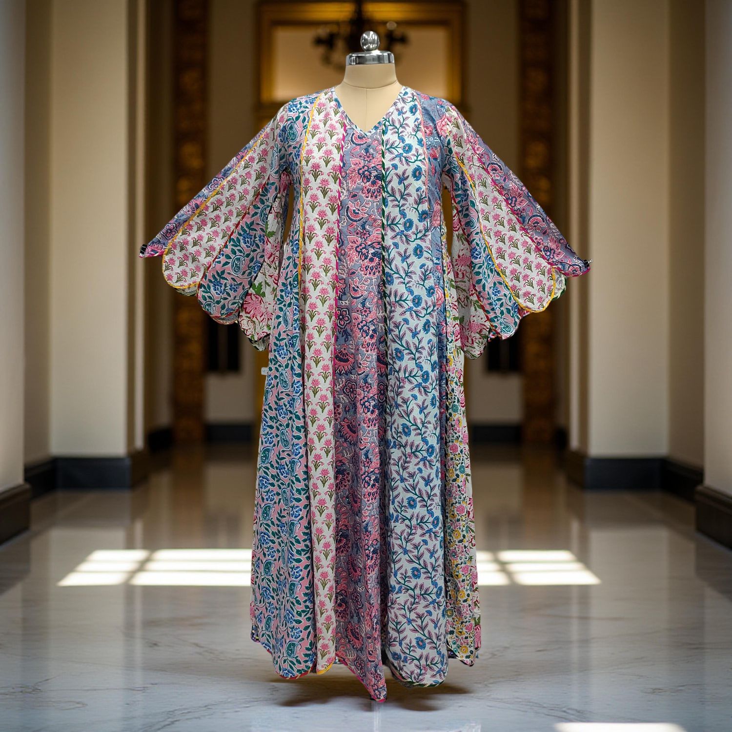 Cotton Jalabiya Dress Meher Crystal 01