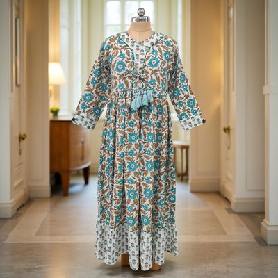 Cotton Jalabiya Dress Zaria Crystal 10
