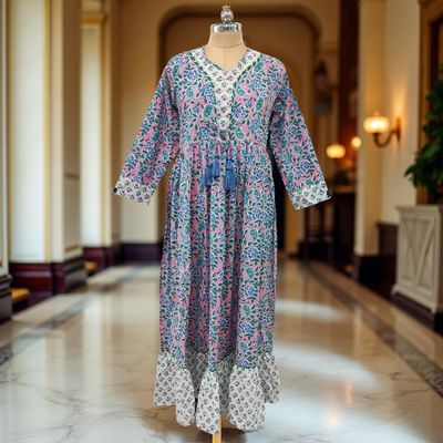 Cotton Jalabiya Dress Zaria Crystal 09
