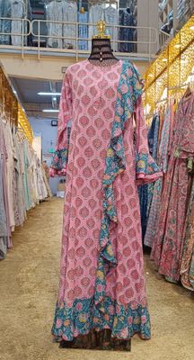 S/M Princess Printed Cotton Dress 57&quot; Jalabiya