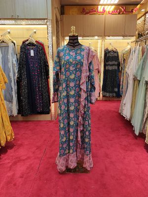 L/XL Princess Printed Cotton Dress 57&quot; Jalabiya