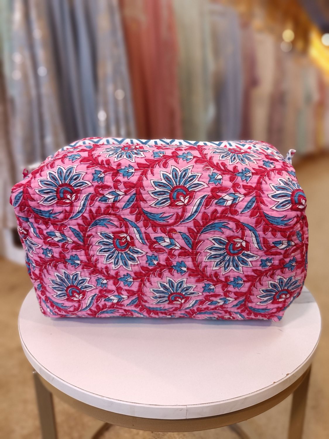 Cotton Cosmetic bag Length 12&quot;