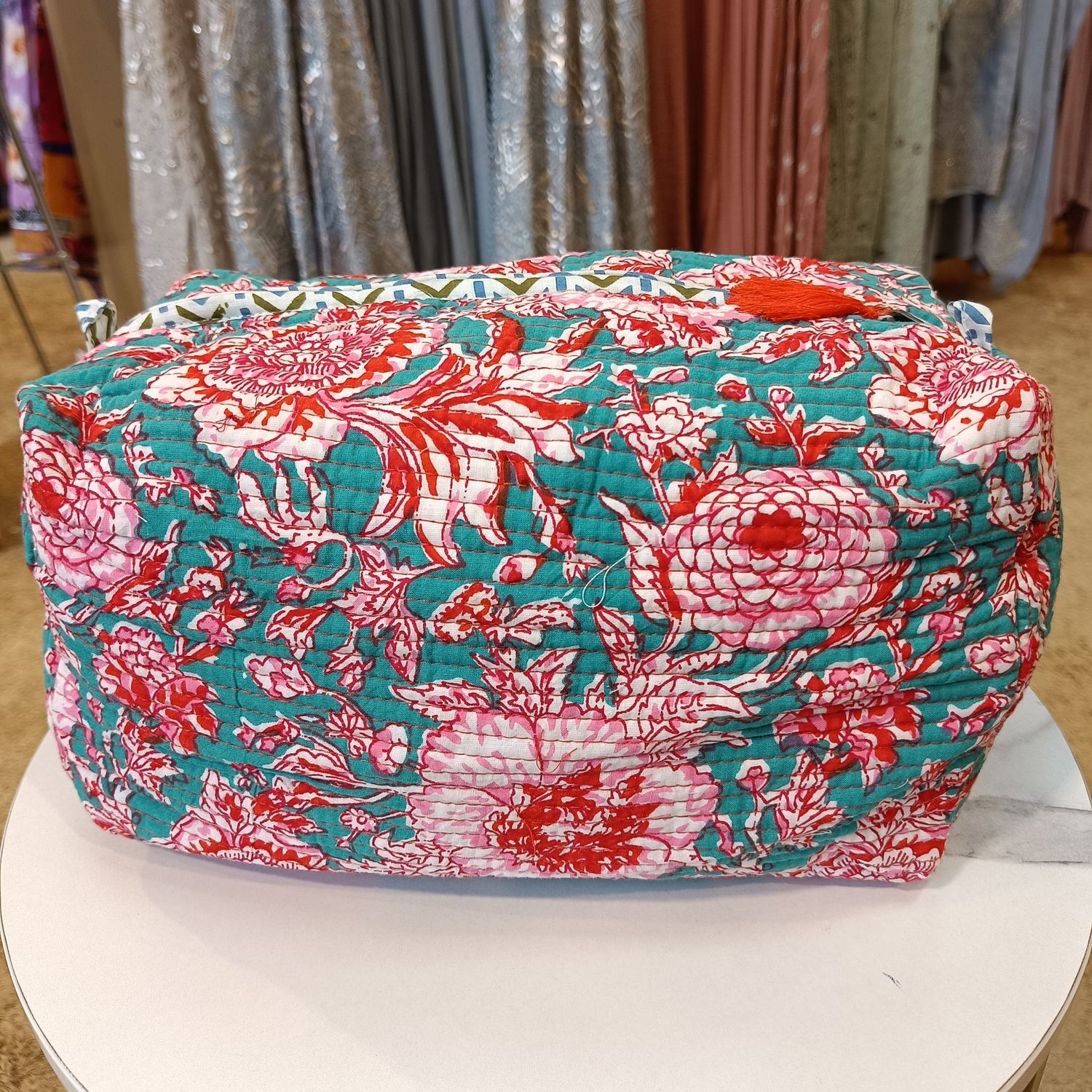 Cotton Cosmetic bag Length 12&quot;
