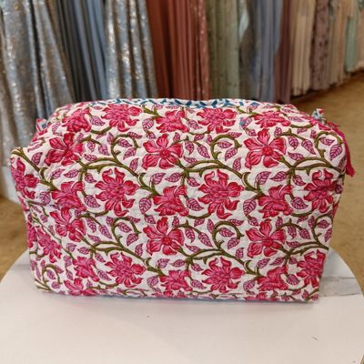 Cotton Cosmetic bag Length 12&quot;