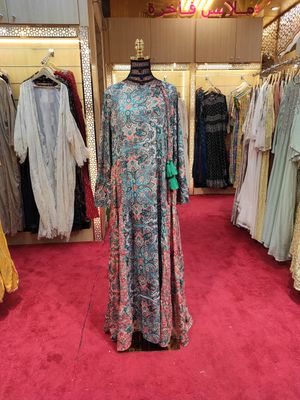L/XL Cindrella Silk Crystal  Dress 57&quot; Long Jalabiya