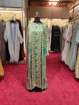 L/XL Cindrella Silk Crystal  Dress 57&quot; Long Jalabiya