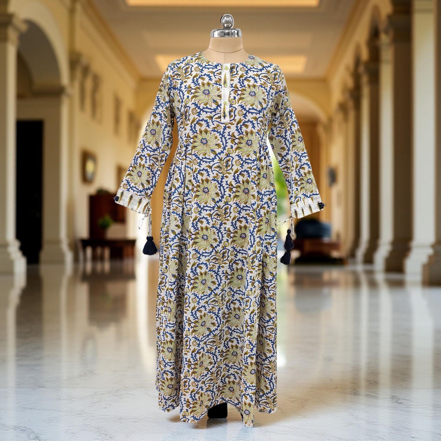 Cotton Jalabiya Dress Jasmine Crystal 09