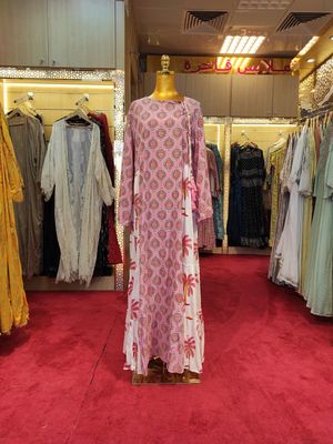 L/XL Cindrella crystal  Cotton Dress 57&quot; Long Jalabiya