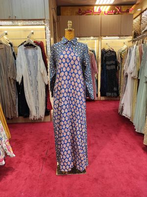 S/M Honey Printed Cotton Dress 57&quot; Jalabiya