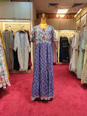 S/M Special Printed Cotton Dress 57&quot; Long Jalabiya
