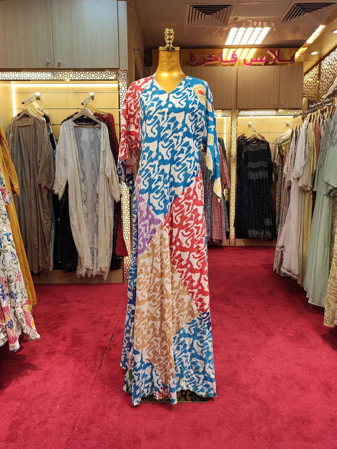 S/M Special Printed Cotton Dress 60&quot; Long Jalabiya