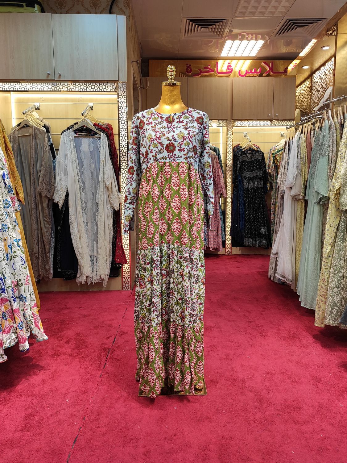 S/M Special Printed Cotton Dress 57&quot; Long Jalabiya
