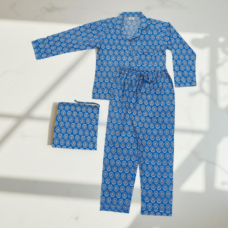 Cotton Long Sleeves Pajama Set 05