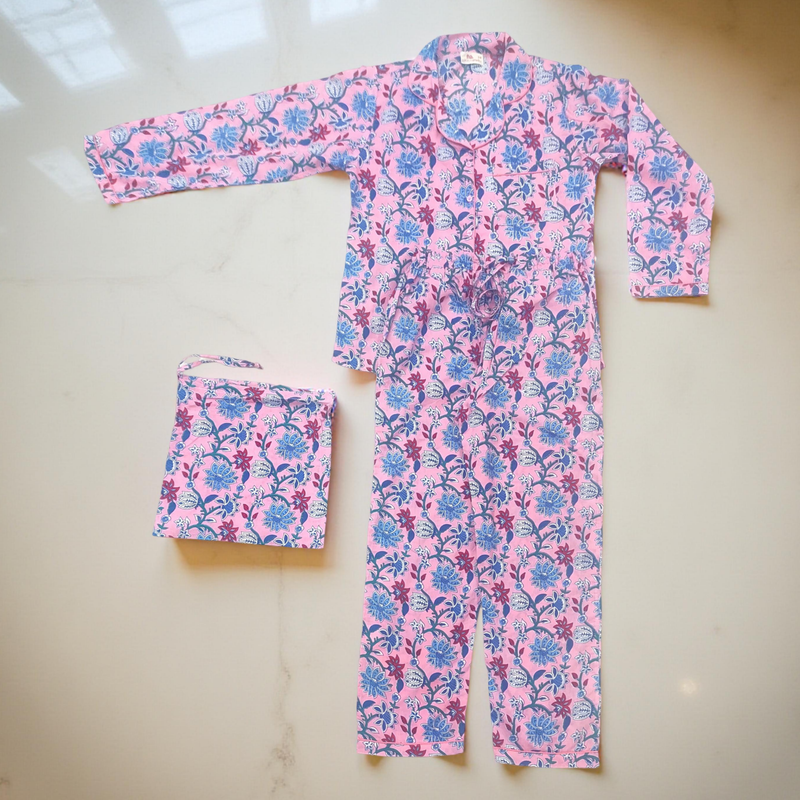 Cotton Long Sleeves Pajama Set 11