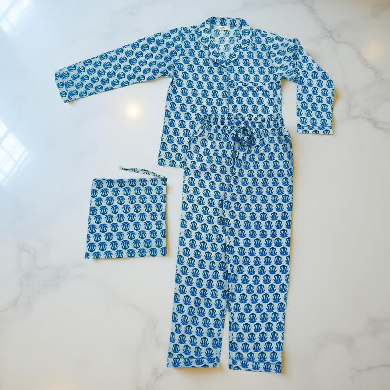 Cotton Long Sleeves Pajama Set 09