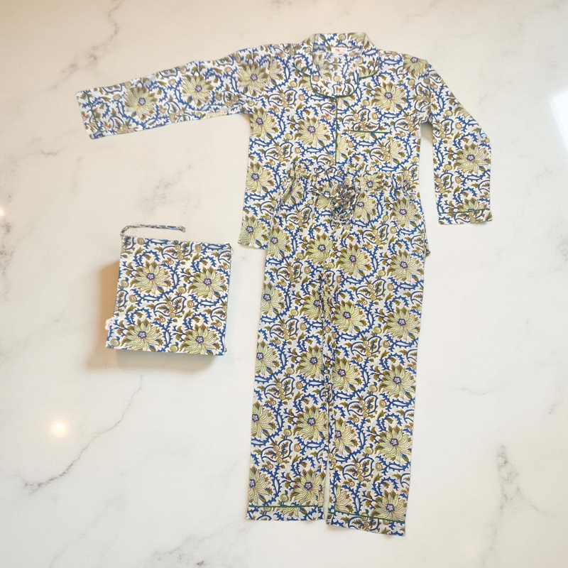 Cotton Long Sleeves Pajama Set 12