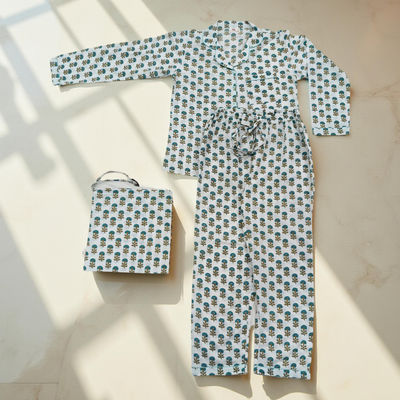 Cotton Long Sleeves Pajama Set 13 Made To Order