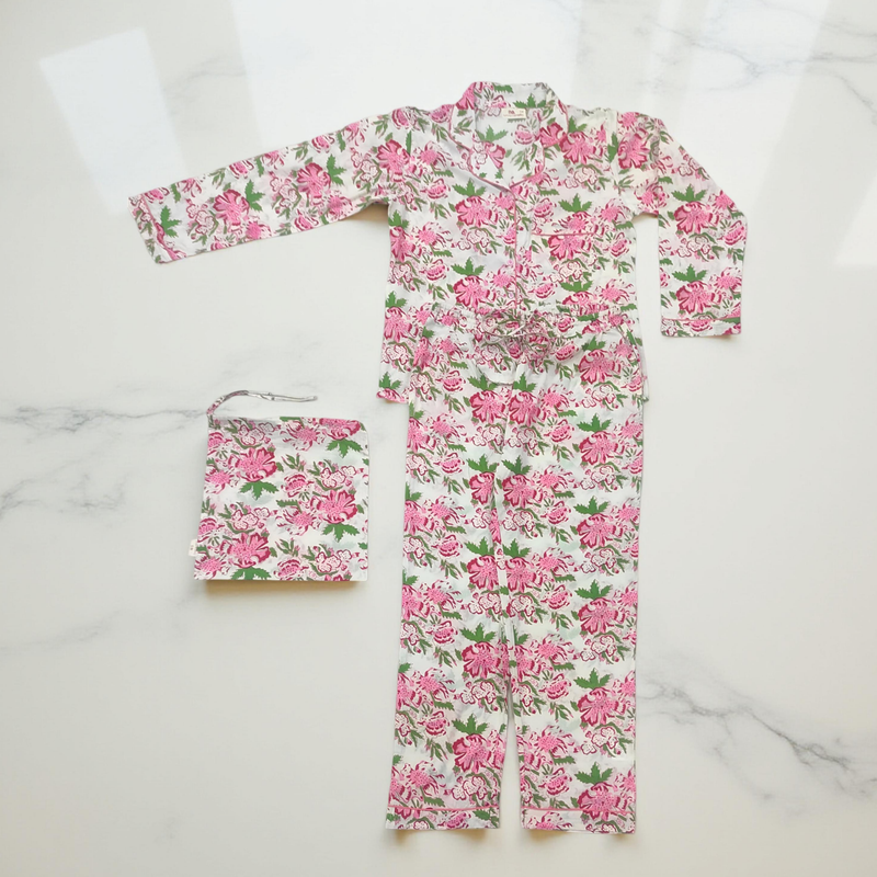 Cotton Long Sleeves Pajama Set 18