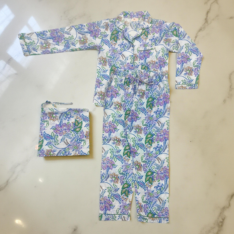 Cotton Long Sleeves Pajama Set 14