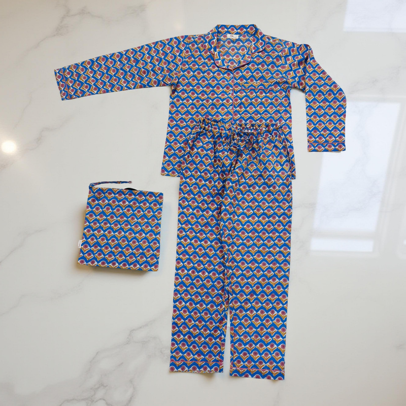 Cotton Long Sleeves Pajama Set 15