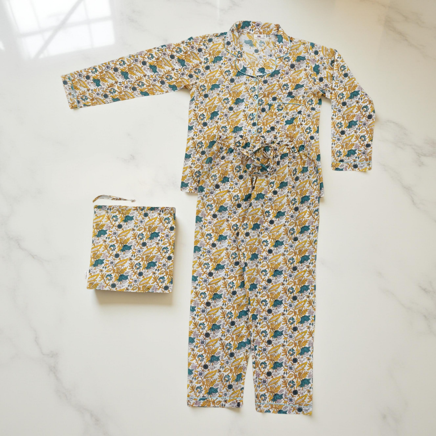 Cotton Long Sleeves Pajama Set 19
