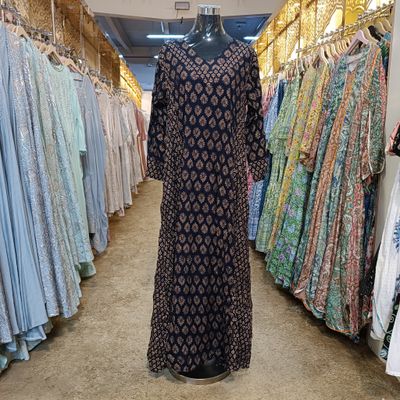 NOORA 200 cotton jalabia gold print