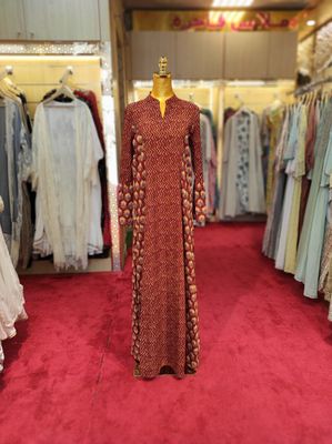 S/M Special Multi Printed Cotton Dress 57&quot; Long Jalabiya