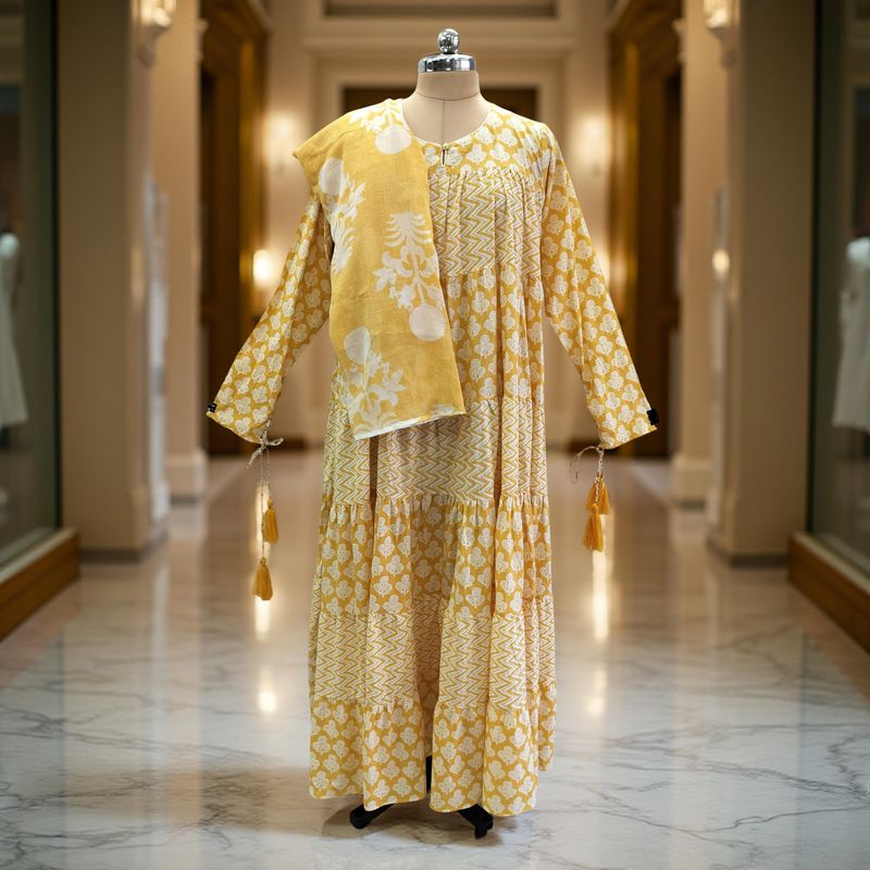 Cotton Jalabiya Dress With Sheila AV02