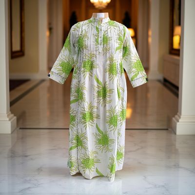 12-13  years Afra Cotton Dress 50&quot; Long Jalabiya