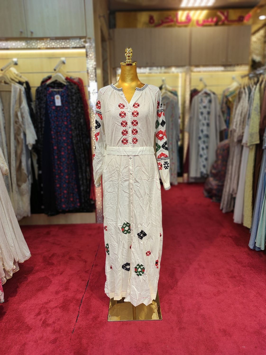 L/XL Conure Long Jalabiya Arabic Dress 57&quot; Length 