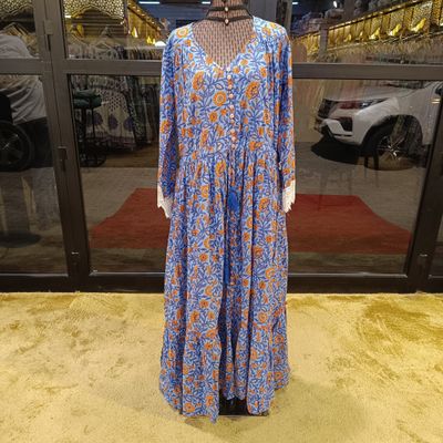 S/M  Ari Pink Cotton Dress 57&quot; Long Jalabiya