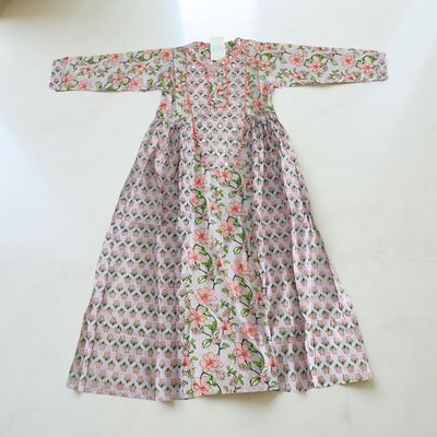 12-13  years Suf Cotton Dress 50&quot; Long Jalabiya