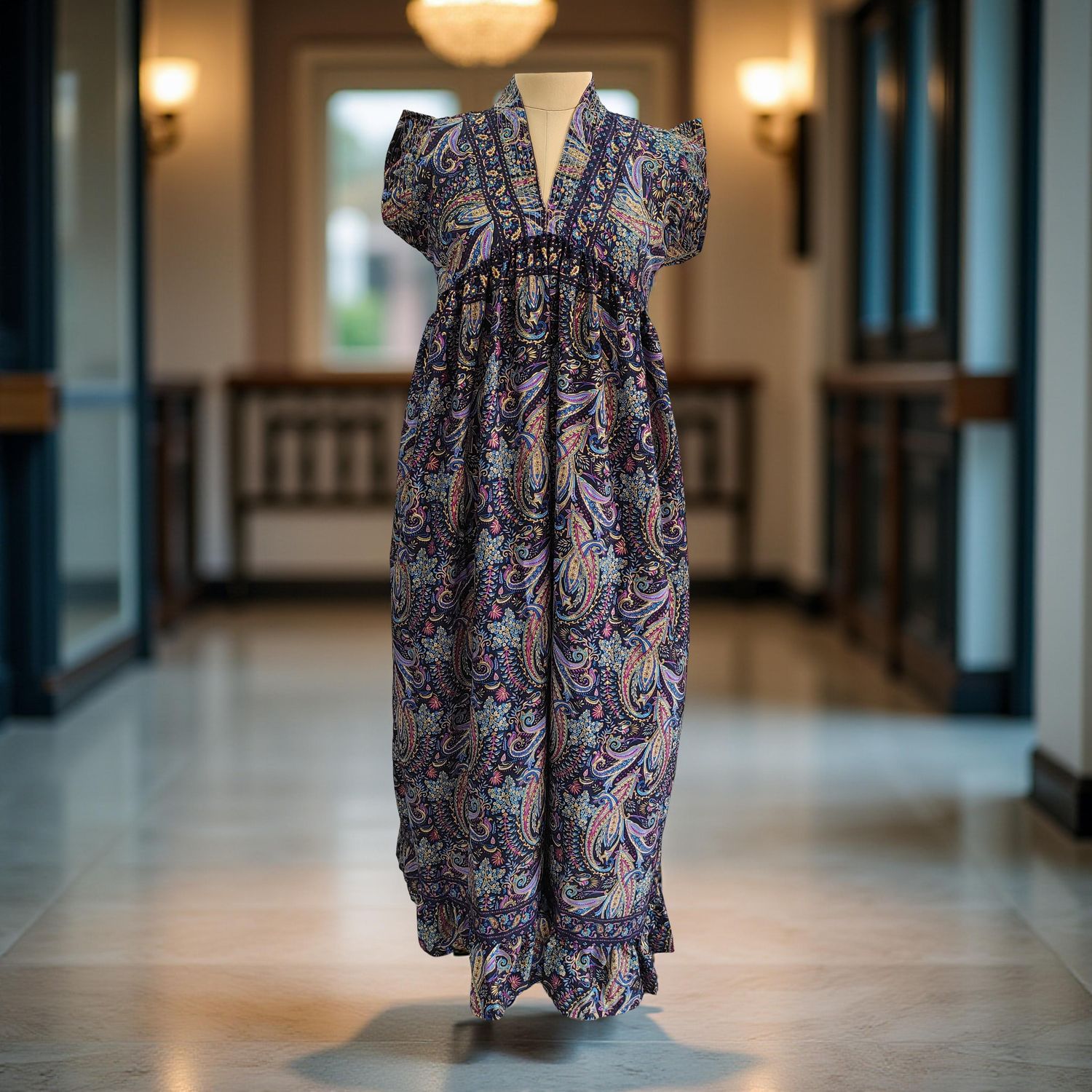 Cotton Jalabiya Dress Amani Silk 01