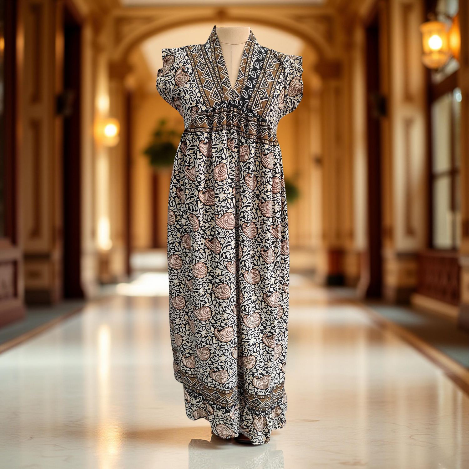 Silk Jalabiya Dress Amani Silk 08