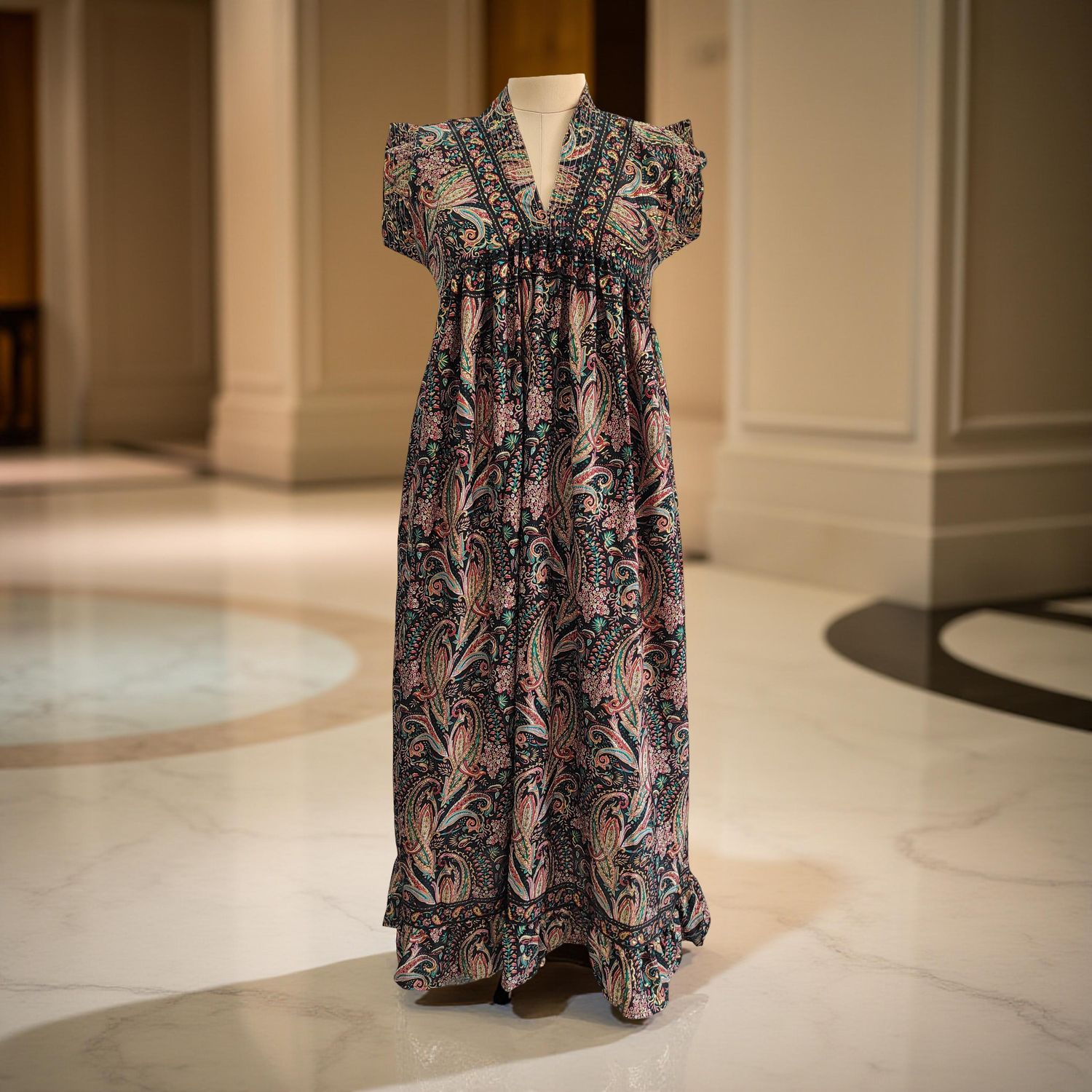 Silk Jalabiya Dress Amani Silk 05