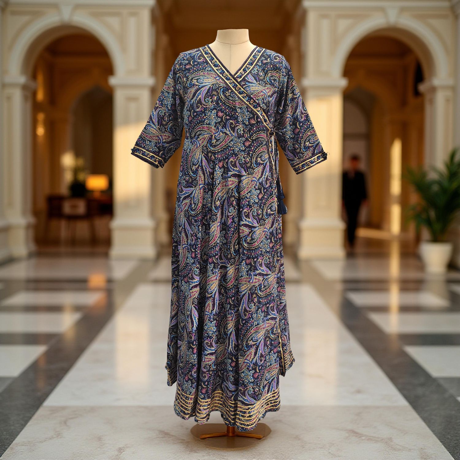 Silk Jalabiya Dress Priam Silk 01